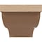 Ekena Millwork 7"W x 14"D x 7"H Wide Garner Rough Cedar Woodgrain TimberThane Corbel, Primed Tan CORUR07X14X07GARRCPR - alternate 6